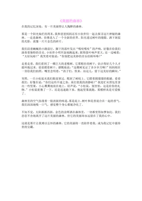 《美丽的森林》