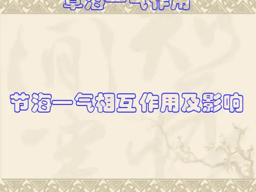 海—气相互作用及影响ppt1