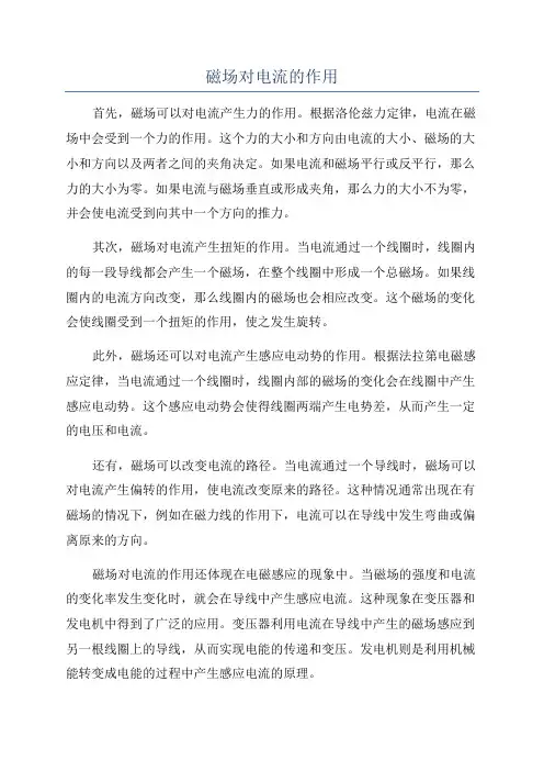 磁场对电流的作用