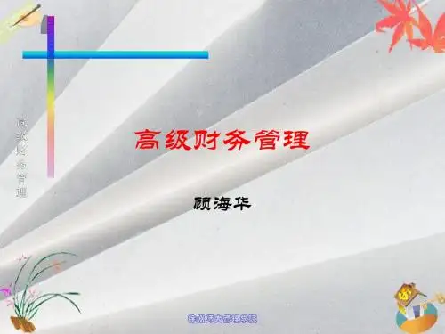高级财务管理课件-第一章