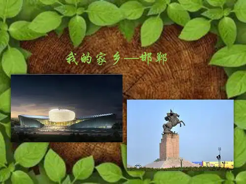 关于邯郸近几年变化的PPT