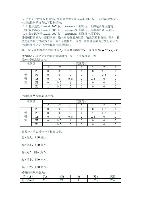 智能控制第三章作业2