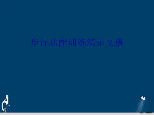 步行功能训练演示文稿