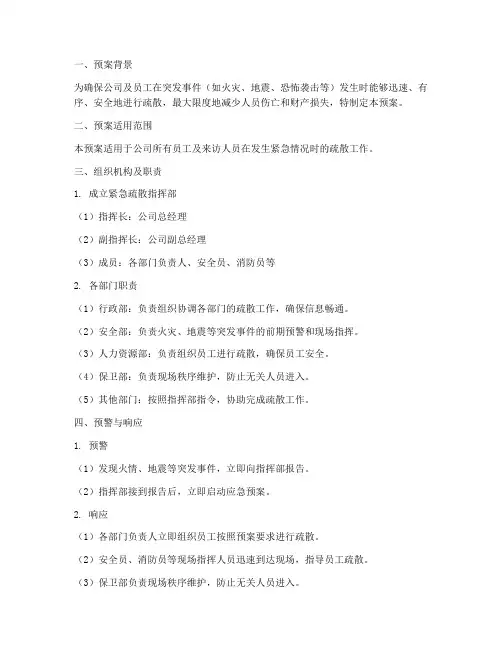 人员紧急疏散专项应急预案