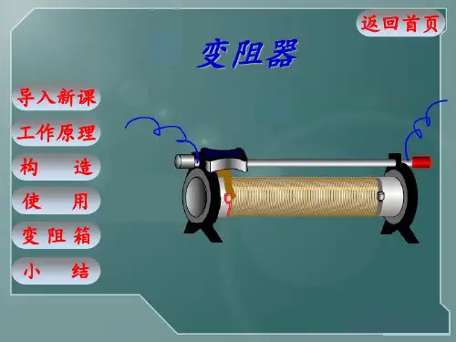 人教版初中九年级(全一册)物理《滑动变阻器》课件