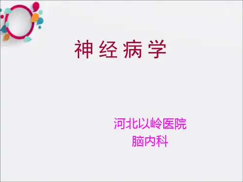 《神经病学讲课》ppt课件
