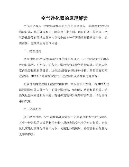 空气净化器的原理解读