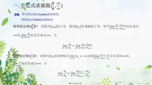 数列极限中的典型例题