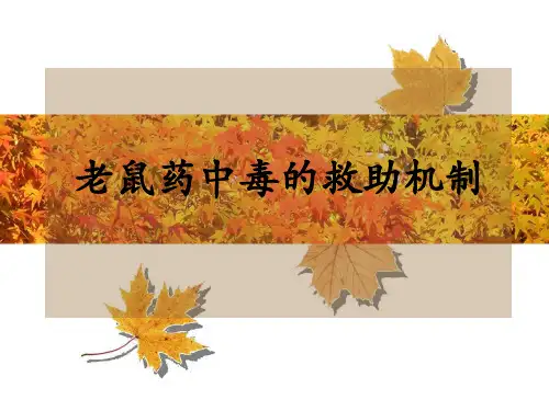 老鼠药中毒的抢救机制ppt模板