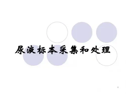 尿液标本采集和处理PPT课件