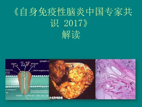 自身免疫性脑炎中国专家共识解读ppt课件