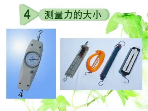 五年级上册科学课件-4.4测量力的大小｜教科版(共24张PPT)