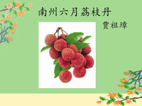 《南州六月荔枝丹》公开课PPT