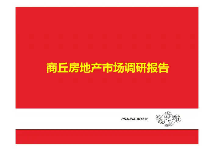商丘市市场调研报告
