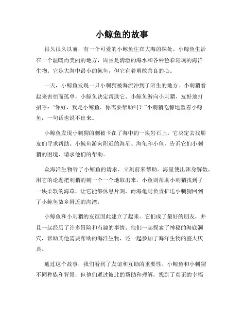 小鲸鱼的故事