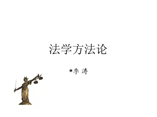 法学方法论本科版第四讲法律推理