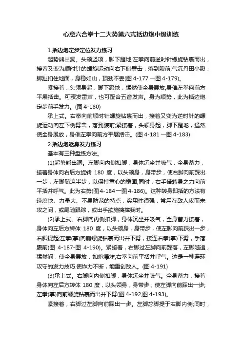 心意六合拳十二大势第六式括边炮中级训练