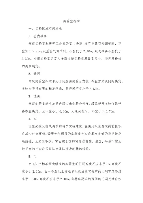 实验室标准