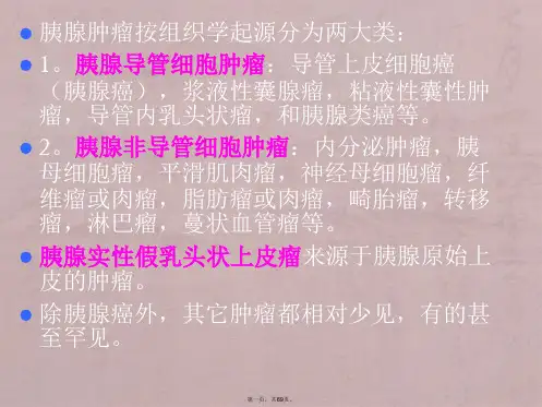 胰腺肿瘤影像诊断