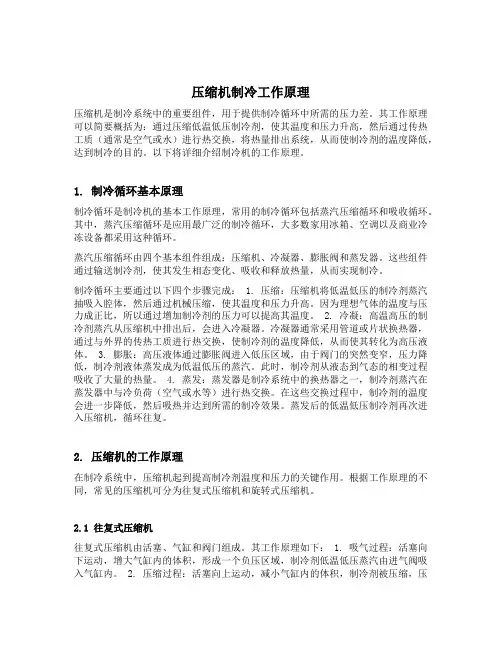 压缩机制冷工作原理