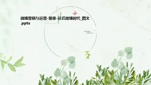 微博营销与运营-第章-认识微博时代_图文