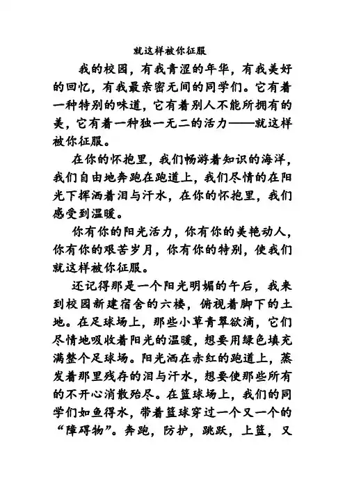 《就这样被你征服》