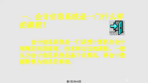 第一章会计信息系统概述PPT课件