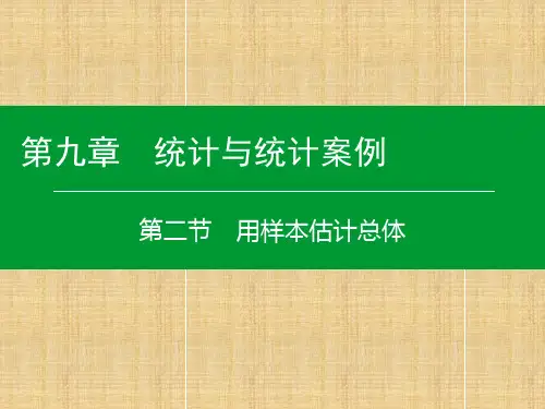 (新课标)高考数学大一轮复习 第9章 第2节 用样本估计总体名师课件 理