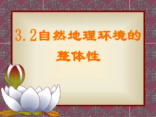 自然地理环境的整体性