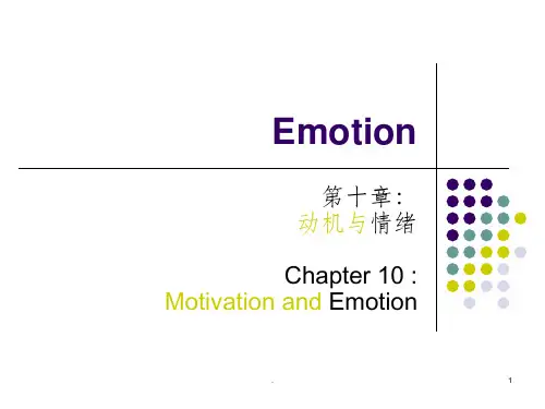 第十章(二) 情绪Emotionppt课件