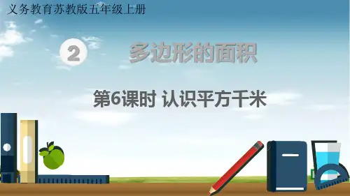 苏教版数学五年级上册第6课时 认识平方千米课件