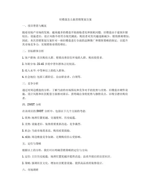 旧楼盘怎么做营销策划方案