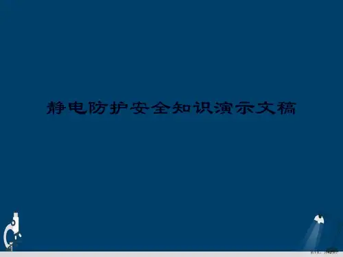 静电防护安全知识演示文稿