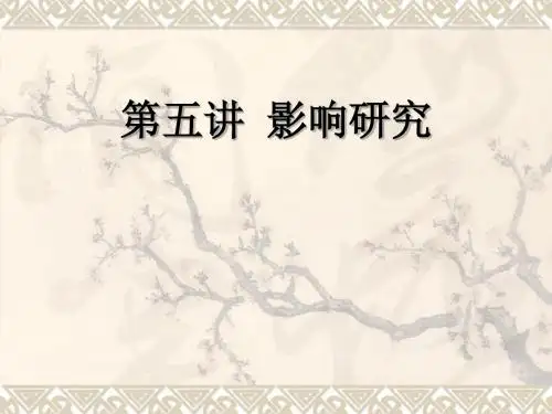 影响研究
