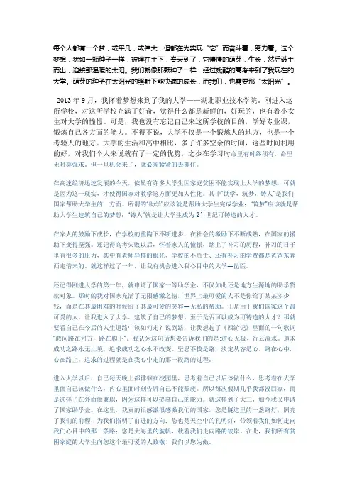 每个人都有一个梦