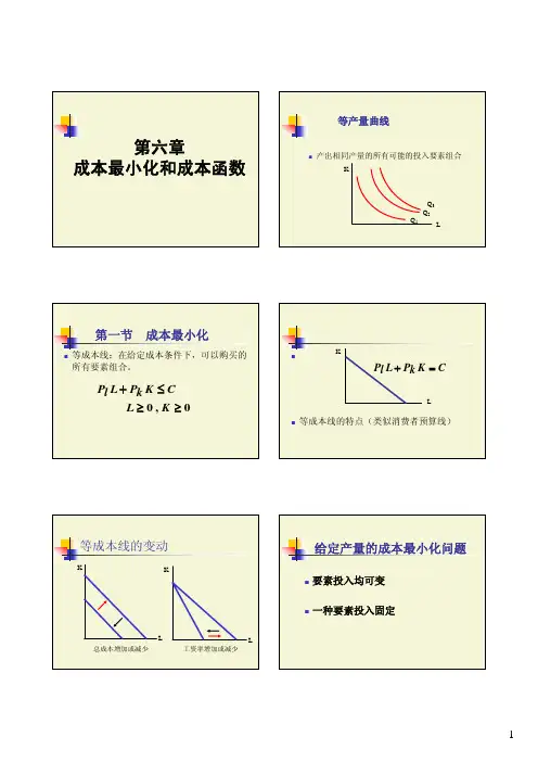 第六章—成本最小化和成本函数——小