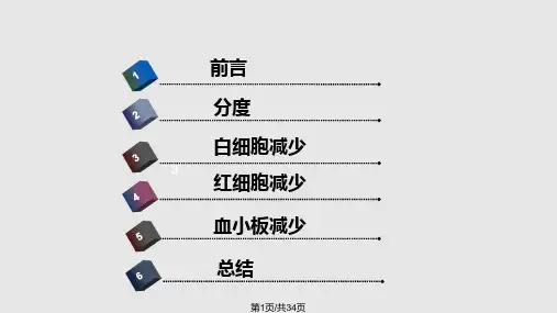 化疗所致骨髓抑制PPT课件