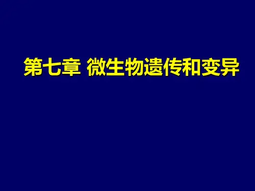 微生物学课件第二节  细菌基因转移的方式