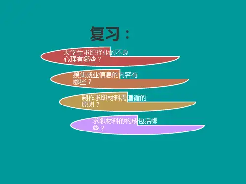大学生求职笔试与面试技巧