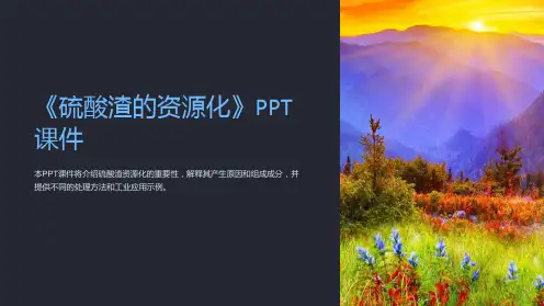 《硫酸渣的资源化》课件
