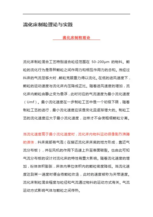 流化床制粒理论与实践