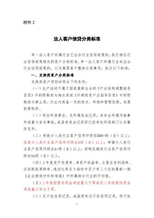 法人分类标准