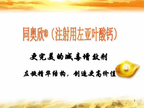 左亚叶酸钙幻灯片课件