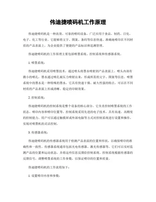 伟迪捷喷码机工作原理
