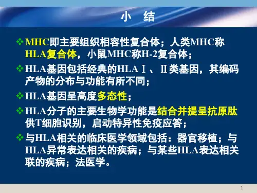 医学免疫学课件：细胞因子、CD分子和黏附分子