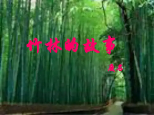 语文课件《竹林的故事》