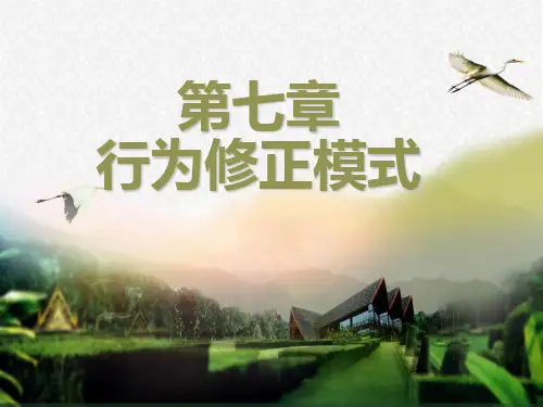 第七章 行为修正模式