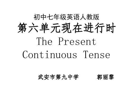 七年级英语现在进行时课件