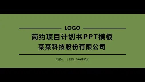 简约项目计划书PPT模板1027