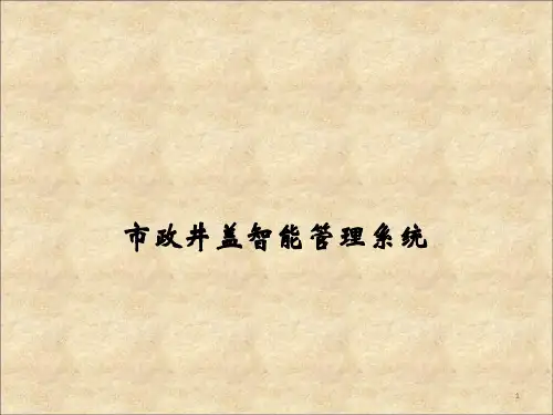 市政井盖智能管理ppt课件